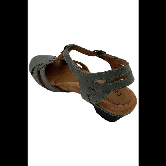 Cobb Hill Leather Mary Jane Heels Aubrey Sage Green - Wide - Picture 3 of 3